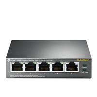 TL-SG1005P Switch Escritorio No Administrable De 5 Puertos 101001000 Mbps  Con 4 Puertos Poe 8023AfAt De Hasta 65 W  Poe Extendido Hasta 250 Metros TL-SG1005P