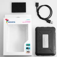 Enclosure Adata Antigolpes  Negro 2 5  Usb 3 0 Sata  Aed600 U31 Cbk  - AED600-U31-CBK