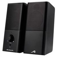 BOCINAS ACTECK IMPULSE AS440 / ALAMBRICAS / PARA PC / USB - 3.5MM / 2 VIAS / NEGRO / AC-922043