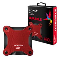 Adata Sd600Q  Ssd  480 Gb  Externo  Usb 31  Rojo - ASD600Q-480GU31-CRD