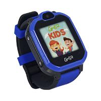 Ghia Smart Watch Kids 4G AzulNegro 144 Pulgadas Touch Con Linterna Y CamaraSim Card 3G4G GAC-183A - GHIA