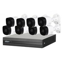 KIT DVR DAHUA COOPER XVR1B08KITII/ 8 CANALES 2 MEGAPIXELES/ 8 CAMARAS B2A21 1080P METALICAS/ DVR DE 8 CANALES 1080P LITE/ H.265/ 2 CH IP ADICIONALES 82