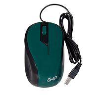 MOUSE ALAMBRICO GHIA COLOR VERDE 1200 DPI GMA50V - Código: GMA50V | Compra en Guadalajara