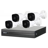 KIT DVR DAHUA 4 CANALES 1 MEGAPIXEL/ 4 CAMARAS B1A11 1 MEGAPIXEL/ H.264/ 1 CANAL IP ADICIONAL/ 1 SATA HASTA 6TB/ P2P