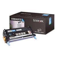 Toner Laser Lexmark Color Cyan  Rendimiento Estandar  X560A2Cg  Hasta 4000 Paginas  5 De Cobertura  Para Modelos X560 X560A2CG - X560A2CG