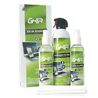 Kit De Limpieza Deluxe Ghia Contiene Removedor De Polvo 660Ml Locion Limpiadora 250Ml Limpiador De Pantallas 250Ml Y 2 Microfibras GLS-007 - GLS-007