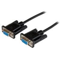 Cable Serial De 2M Nulo De Modem Serial Rs232 Db9  Hembra A Hembra  Color Negro  Startechcom Mod Scnm9Ff2Mbk SCNM9FF2MBK - SCNM9FF2MBK