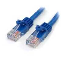 Cable De 5M De Red Ethernet Cat5E Rj45 Sin Traba Snagless  Azul  Startechcom Mod 45Pat5Mbl 45PAT5MBL - 45PAT5MBL