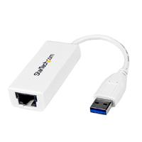 Adaptador Tarjeta De Red Externa Nic Usb 30 A 1Gbps Gigabit Ethernet 1 Puerto  1X Rj45 Hembra  1X Usba  Blanco  Startechcom Mod Usb31000Sw USB31000SW - USB31000SW