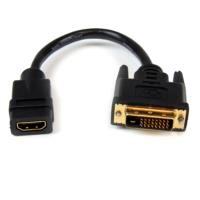 Cable Adaptador De 20Cm Hdmi A Dvi  DviD Macho  Hdmi Hembra  Cable Convertidor De Video  Negro  Startechcom Mod Hddvifm8In HDDVIFM8IN - HDDVIFM8IN