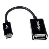 Cable Adaptador De 12Cm Micro Usb Macho A Usb A Hembra Otg Para Tablets Smartphones Telfonos Inteligentes  Negro  Startechcom Mod Uusbotg UUSBOTG - UUSBOTG