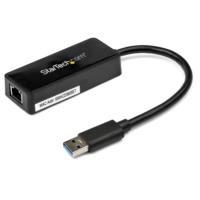 Adaptador Tarjeta De Red Nic Externa Usb 30 1 Puerto Gigabit Ethernet Rj45 Y 1 Puerto Usb Super Speed  Cable  Negro  Startechcom Mod Usb31000Sptb USB31000SPTB - USB31000SPTB