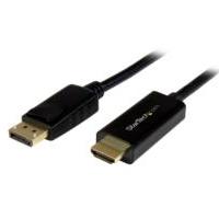 Cable Adaptador De 2M Displayport A Hdmi  Color Negro  Ultra Hd 4K  Startechcom Mod Dp2Hdmm2Mb DP2HDMM2MB - DP2HDMM2MB