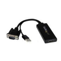 Adaptador Vga A Hdmi Con Audio Y Alimentacin Usb  Convertidor Vga A Hdmi Porttil  1080 P  Startechcom Mod Vga2Hdu VGA2HDU - VGA2HDU