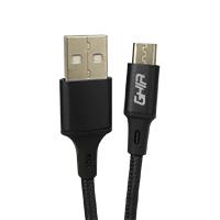 CABLE MICRO USB GHIA NYLON COLOR NEGRO DE 1M GAC-191N - Código: GAC-191N | Compra en Guadalajara