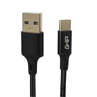 CABLE USB TIPO C GHIA NYLON COLOR NEGRO DE 1M GAC-192N - Código: GAC-192N | Compra en Guadalajara