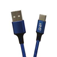CABLE USB TIPO C GHIA NYLON COLOR AZUL DE 1M GAC-192A - Código: GAC-192A | Compra en Guadalajara