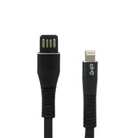 Cable Usb Ghia Tipo Lightning Plano Reversible Color Negro De 1M GAC-202N - GAC-202N