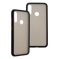 FUNDA GHIA HUMO SEMITRANSPARENTE/ BORDE NEGRO CON MICA PARA HUAWEI Y6 2019