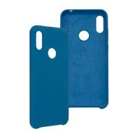 FUNDA GHIA DE SILICON COLOR AZUL CON MICA PARA HUAWEI Y6 2019