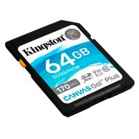 Memoria Sd Sdxc Kingston 64Gb  Sdg3 64Gb  Canvas Go Plus  Uhs I  Clase10 - SDG3/64GB