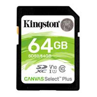 SDS2/64GB Memoria Kingston Sdxc Canvas Select Plus 64Gb UhsI Clase 10 Sds264Gb  SDS2/64GB