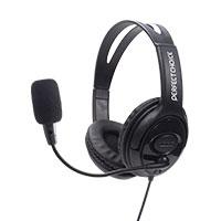 AUDIFONO DIADEMA CON MICROFONO FLEXIBLE USB PERFECT CHOICE NEGRO