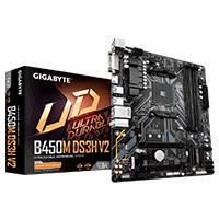 B450M DS3H V2 Motherboard Gigabyte  B450M Ds3H V2  Socket Am4  4 Ddr4 3600  Hdmi Dvi  Micro Atx