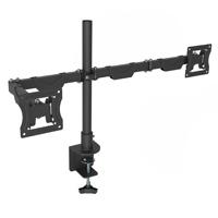 Soporte Ghia Para 2 Monitores  Para Montaje A Mesa O Escritorio  Doble Brazo Articulado  Hasta 32 Pulg  Hasta 10Kg Por Brazo SMON-2 - SMON-2