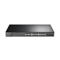 Switch TpLink  TlSg3428Mp  24 Puertos Rj45 Gigabit 101001000 Mbps Poe  Administrable  Con 4 Ranuras Sfp 1 Rj45 Consola Y 1 MicroUsb Consola Jetstream  Para Rack 19 Pulgadas TL-SG3428MP - TL-SG3428MP