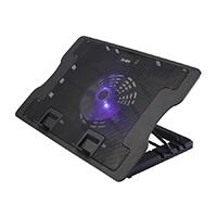 BASE ENFRIADORA GHIA / PARA LAPTOP / ALTURA AJUSTABLE / CON VENTILADOR Y LUZ LED / USB