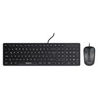 Kit Teclado Y Mouse Optico Quaroni Alambrico Color Negro KAQ01 - KAQ01