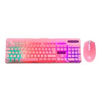 Kit Teclado Y Mouse Balam Rush Br932769  Kit Teclado Y Mouse Balam Rush Br932769 Usb Rosa 3600 Dpi  BR-932769  BR-932769 - BR-932769