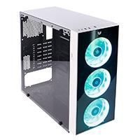 GABINETE BALAM RUSH DRAGONFLY GM320 / MEDIA TOWER /ATX / MICRO ATX / MINI ITX / 3 VENTILADORES RGB / USB 3.0 / BLANCO / BR-932813