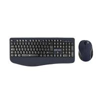 Teclado Y Mouse Ergonomico Inalambrico Perfect Choice Negro PC-201236 - PC-201236