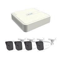 Kit Ip 4 Megapixel  Nvr De 4 Canales Con 4 Puertos Poe  4 Cmaras Ip Bala Para Exterior KIP4MP/4B - KIP4MP/4B