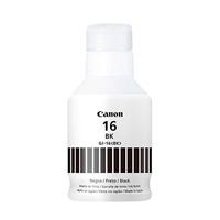 BOTELLA DE TINTA CANON GI-16 BK NEGRA,RENDIMIENTO 9,000 PAGINAS,COMPATIBLE: MAXIFY GX7010,MAXIFY GX6010,MAXIFY GX5010