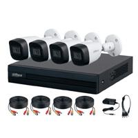 KIT 4 CANALES DAHUA 2 MEGAPIXELES AUDIO/ DVR COOPER-I WIZSENSE/ CON IA/ H.265+/ 4 CAMARAS METALICAS MICROFONO INTEG/ 4 CH+ 1 IP O HASTA 5 CH IP/ 4 CH SMD PLUS/ BUSQUEDA INTELIGENTE/ ACCESORIOS INCLUI