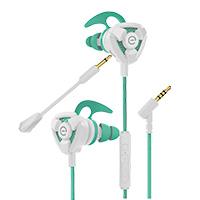 AUDIFONO PARA JUEGO CON MICROFONO DESMONTABLE GAMER EASY LINE BY PERFECT CHOICE BLANCO/VERDE