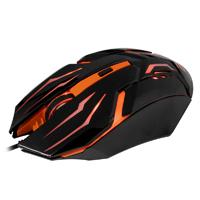 MOUSE BALAM RUSH ALAMBRICO GAMING LED NARANJA STARTER LINE HASTA 1600DPI AJUSTABLES UPC 7506215924696 - BR-924696