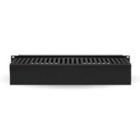 ORGANIZADOR DE CABLES BROBOTIX HORIZONTAL DE 2U, 19 PULGADAS,  NEGRO