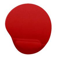 MOUSE PAD BROBOTIX CON ALMOADILLA DE GEL, ANTIDERRAPANTE, ROJO