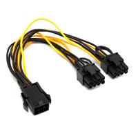 CABLE INTERNO DE ALIMENTACION BROBOTIX ADAPTADOR PCI EXPRESS 6 PINES A 8 PINES DUAL