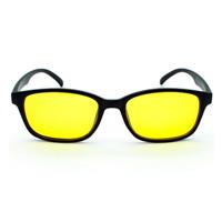 Lentes brobotix antiradiacion para computadora, negro mate mica amarilla
