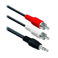 CABLE RCA BROBOTIX, 2 AUDIO MACHO A 3.5 MM MACHO, 1.8 M