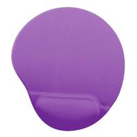 MOUSE PAD BROBOTIX CON ALMOHADILLA DE GEL, ANTIDERRAPANTE, MORADO