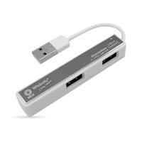 HUB BROBOTIX USB-A V2.0 DE 4 PUERTOS, SMALL, COLOR PLATA