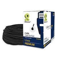 BOBINA BROBOTIX CAT6  CCA UTP EXTERIOR 305MTS NEGRO