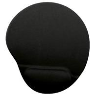 MOUSE PAD BROBOTIX CON ALMOADILLA DE GEL, ANTIDERRAPANTE, NEGRO