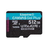 SDCG3/512GB Memoria Kingston Micro Sdxc Canvas Go Plus 512Gb UhsI U3 V30 A2 Clase 10 CAdaptador Sdcg3512Gb SDCG3/512GB
